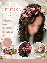 Čiapky, čelenky, klobúky - Kvetinová čelenka - 18343917_