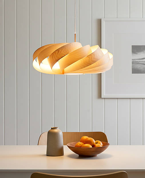 Svietidlá - L06B, Ø60-80cm Visiaca lampa z brezovej dyhy - 18345300_