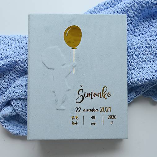 Personalizovaný fotoalbum Chlapec s balónom
