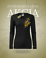Topy, tričká, tielka - Tričko - Kvety - 18349401_