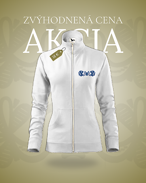 Mikiny - Mikina na zips - Vtáčiky - 18349268_