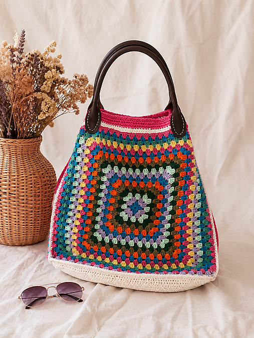 Veľké tašky - Taška handmade háčkovaná - 18350639_