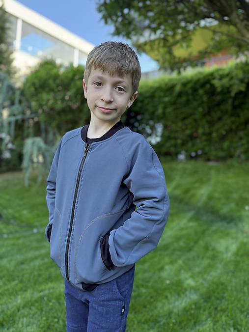 Detské oblečenie - Detská bomber bunda tmavošedá - 18351598_
