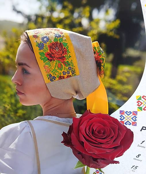 Iné doplnky - Svadobný čepiec s elegantnou krojovkou Šarlota III. - 18352449_