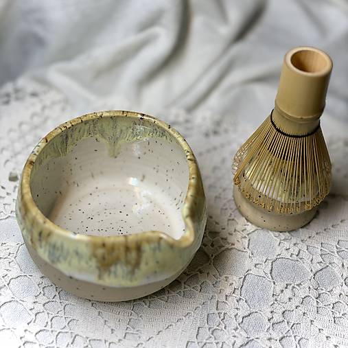 Keramický handmade Matcha set Minimalist