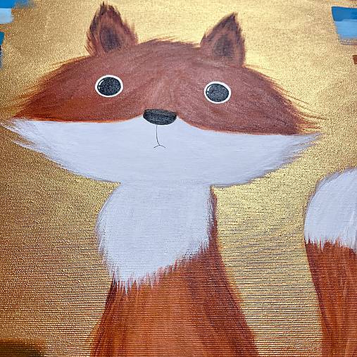 Portrét slečny líšky, originál 40x40
