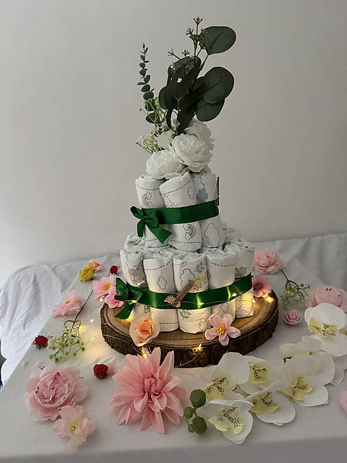 Dekorácie - Plienková torta - 18356517_