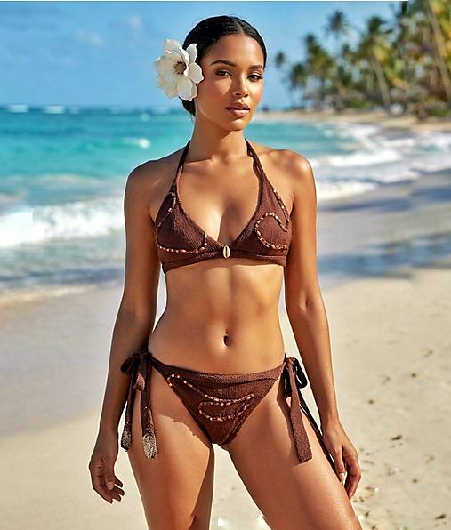 Brown beach  look 1