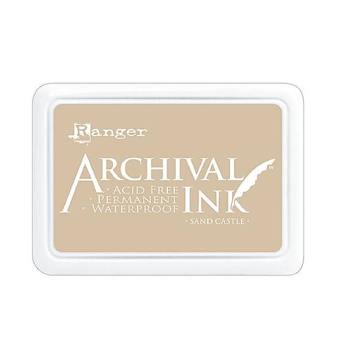 Farby-laky - Ranger Archival Ink atramentová poduška Sand Castle - 18358827_