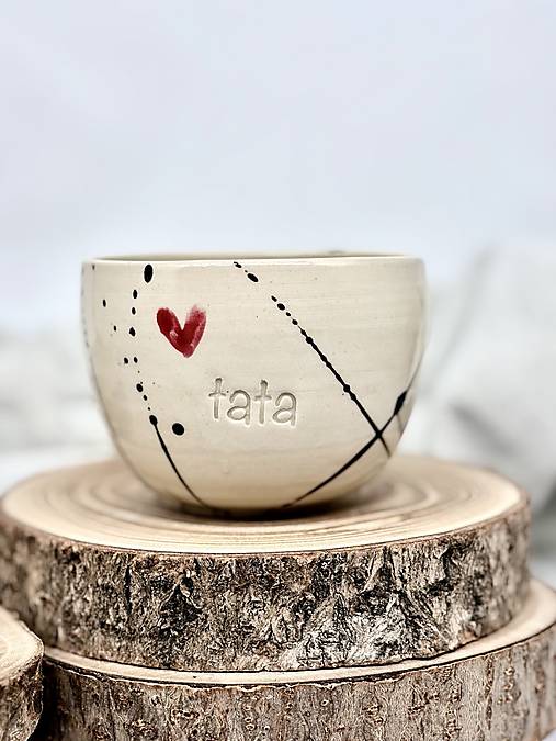 Love is in the air - pohárik cappuccino tata (280ml, bez uška)