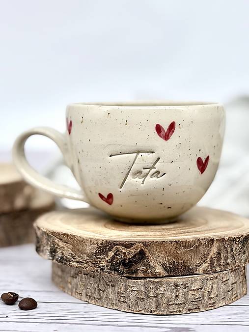 Dotty Love - šálka cappuccino tata limited (200ml, bez uška)