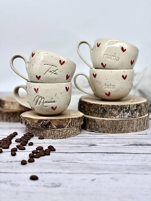Dotty Love - šálka cappuccino tata limited (200ml, bez uška)