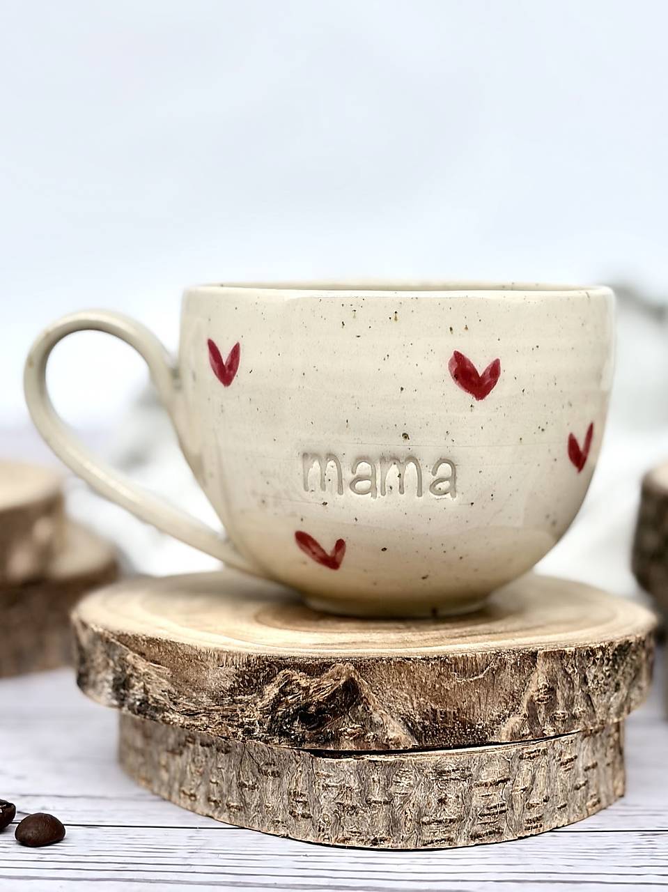 Dotty Love - šálka cappuccino mama (200ml, bez uška)