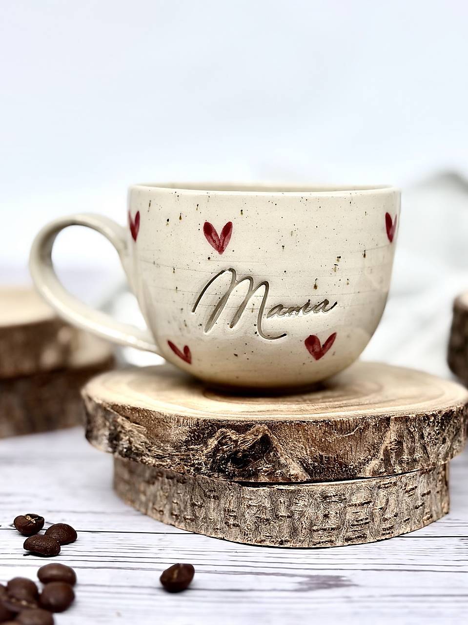 Dotty Love - šálka cappuccino mama limited (200ml, bez uška)