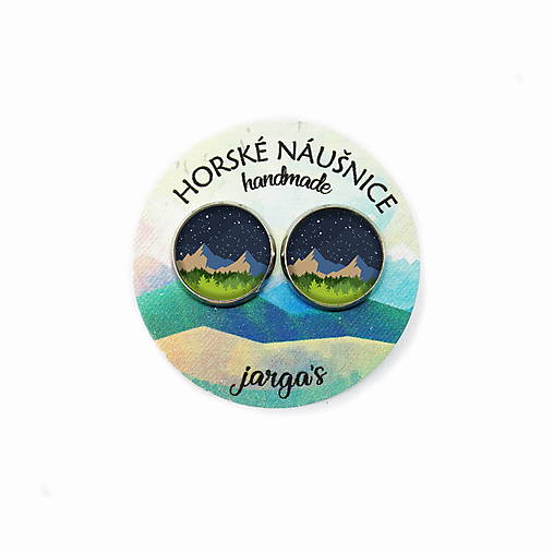 Horské napichovacie náušnice