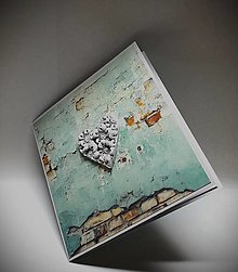 Papiernictvo - Pohľadnica / blahoželanie ... s kvetinovým srdiečkom - 18363055_