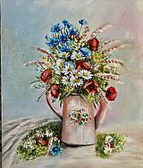 Obrazy - Zátišie lúčne kvety50-60 cm - 18363359_