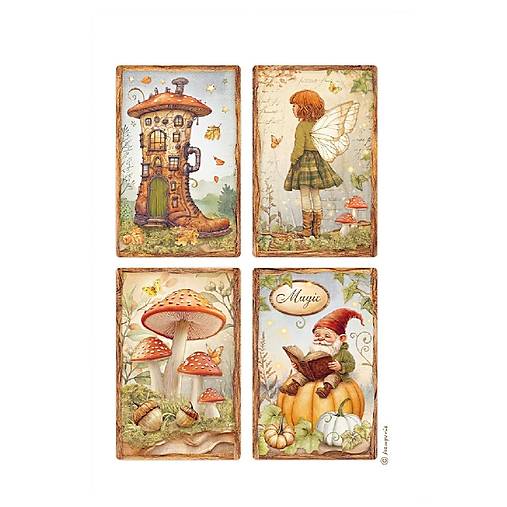 Papier - Ryžový papier Stamperia DFSA 41062 - 18365200_