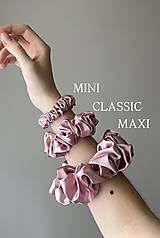 Ozdoby do vlasov - Saténová scrunchie | CLASSIC (Hroznová) - 18364534_