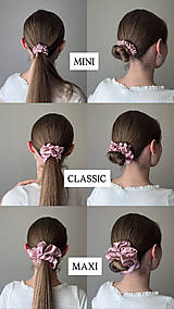 Ozdoby do vlasov - Saténová scrunchie | CLASSIC (Hroznová) - 18364538_