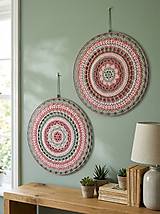 Dekorácie - Mandala priemer 50 cm - 2 ks - 18363805_