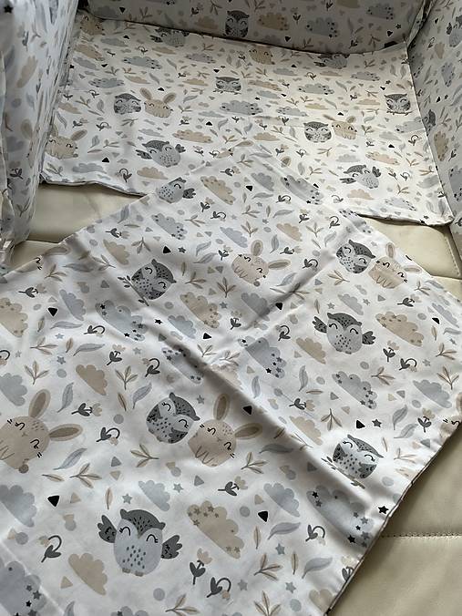 Detský textil - Krásne obliečky do detskej postieľky 100 % bavlna - Zajačik - 18366079_