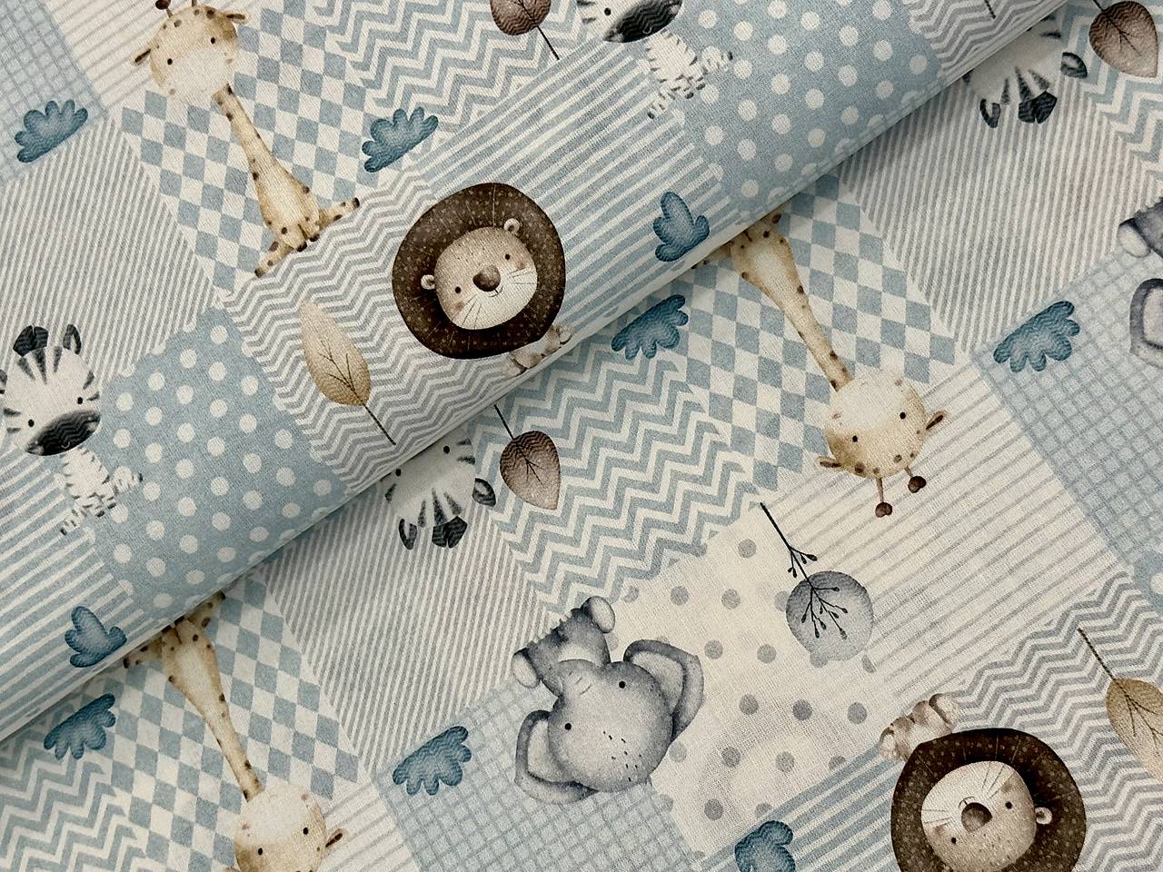 100% BAVLNA/SAFARI PATCHWORK