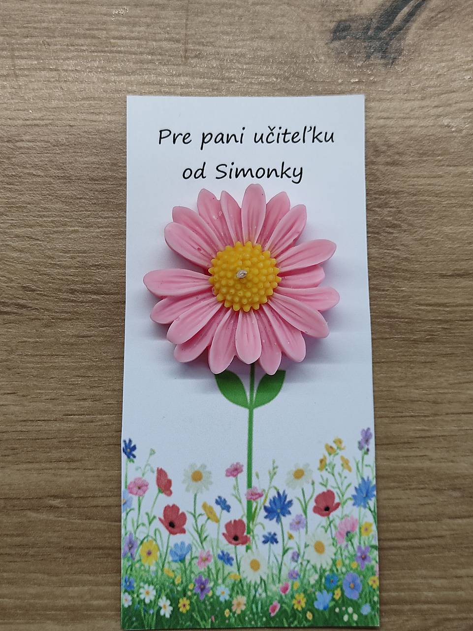 Darček pre pani učiteľku margarétka