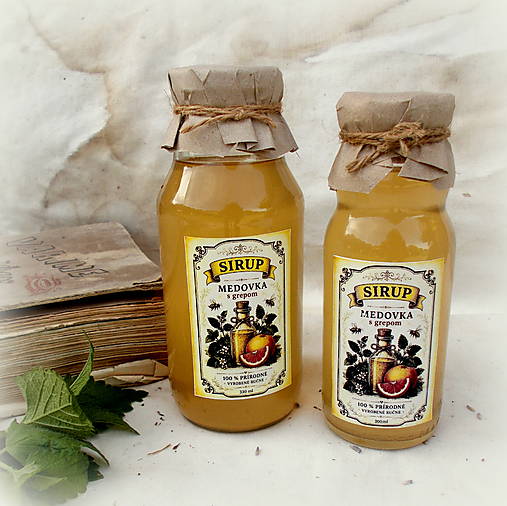 Sirupy - Sirup medovka+grapefruit - 18370841_