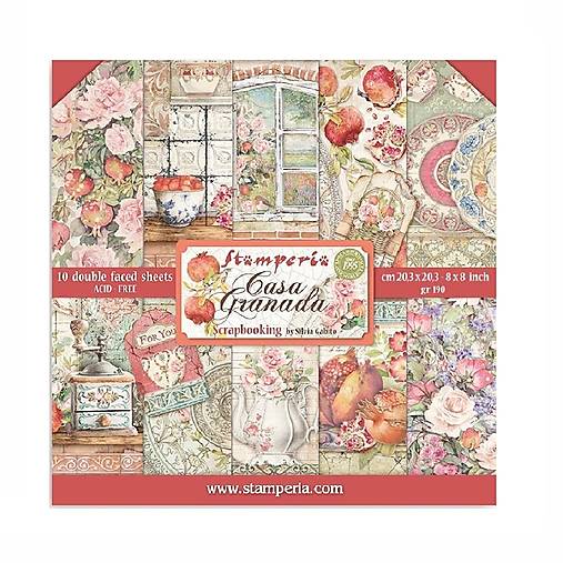 Papier - Scrapbook papier - Casa Granada - Stamperia  - 8x8 - 18372567_