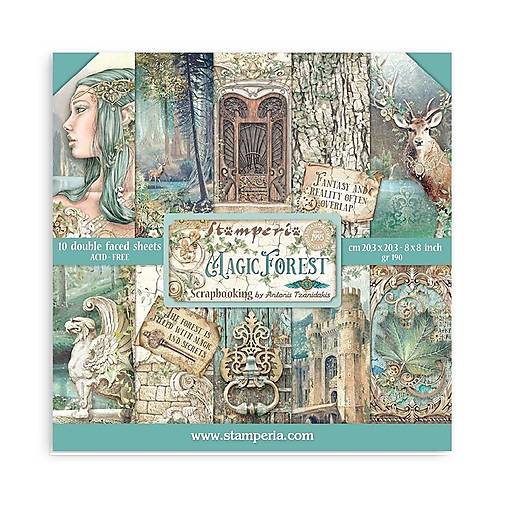 Papier - Scrapbook papier - Magic Forest - Stamperia  - 8x8 - 18372712_