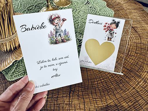 Papiernictvo - Stieracie kartičky -babka, dedko - 18373101_