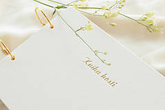 Papiernictvo - Kniha hostí " minimal" - 18373427_