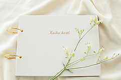 Papiernictvo - Kniha hostí " minimal" - 18373431_