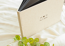 Papiernictvo - Kniha hostí "natural heart" - 18373460_