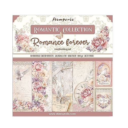 Papier - Scrapbook papier - Romance forever - Stamperia  - 8x8 - 18373986_