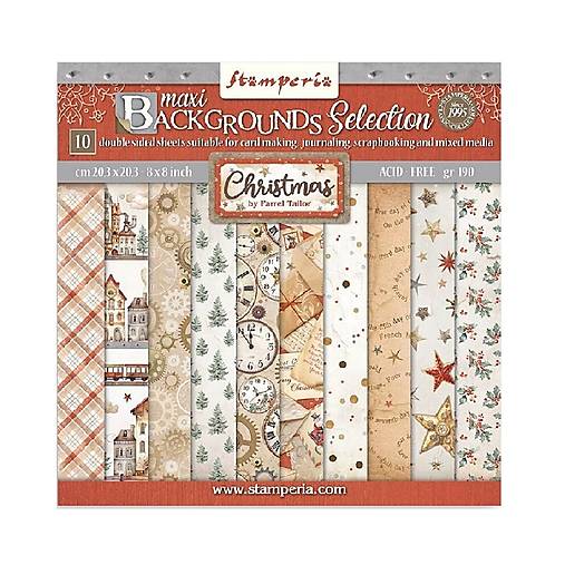 Papier - Scrapbook papier Stamperia 8x8 Christmas - 18377591_