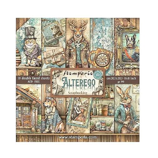 Papier - Stamperia Scrapbook papier Alterego 8x8 - 18377613_