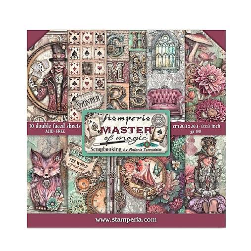 Papier - Stamperia Scrapbook papier Master of magic 8x8 - 18377667_