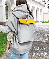 Batohy - Trinity street backpack šafránově žlutá - 18379643_
