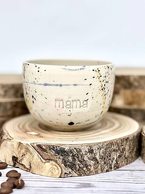 Fľaky - pohárik cappuccino máma (200ml, bez uška)