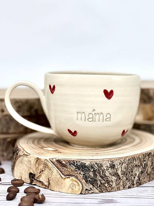 Love - šálka cappuccino máma (200ml, s uškom)