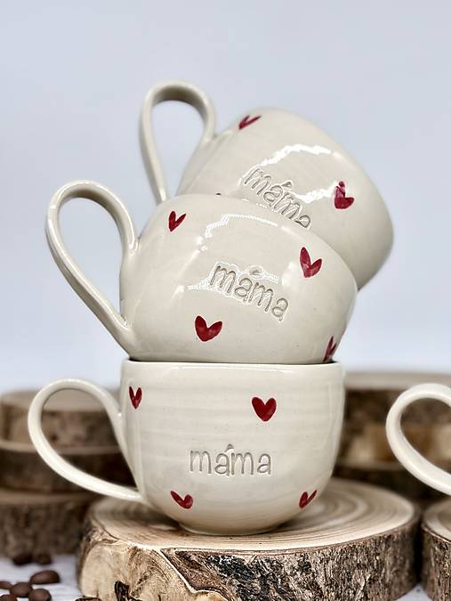 Love - šálka cappuccino máma (200ml, s uškom)