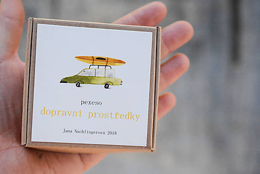 Hračky - Pexeso/ dopravní prostředky - 18379195_