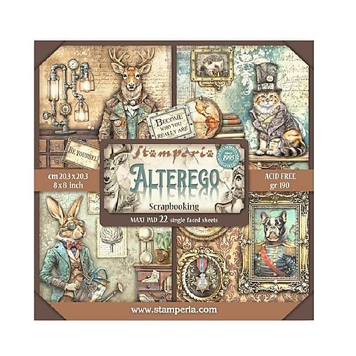 Papier - Scrapbook papier - Alterego - Stamperia - 8x8 Maxi - 18384130_