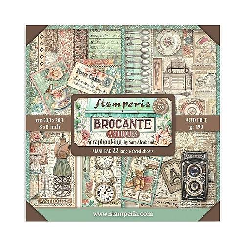 Papier - Scrapbook papier - Brocante Antiques - Stamperia - 8x8 Maxi - 18384137_