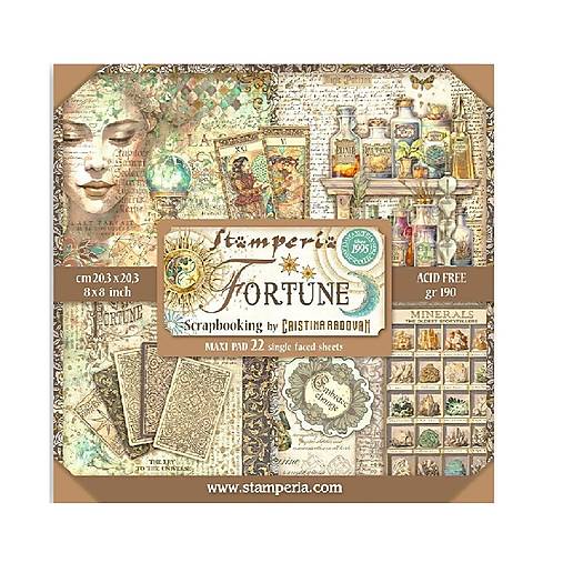 Papier - Scrapbook papier - Fortune - Stamperia - 8x8 Maxi - 18384145_
