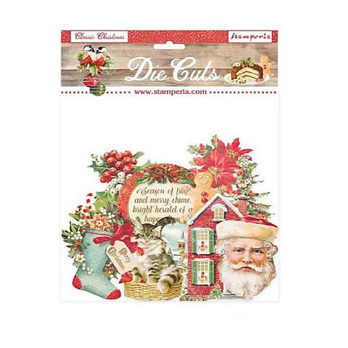 Kartónové výrezy Classic Christmas Stamperia