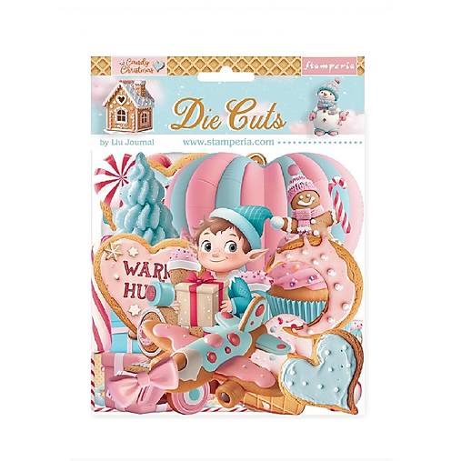 Papier - Kartónové výrezy Candy Christmas Stamperia - 18386527_