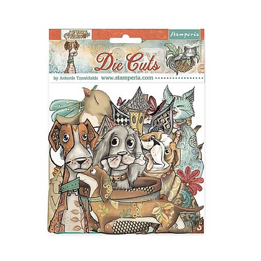 Papier - Kartónové výrezy Furry Friends Stamperia - 18387304_